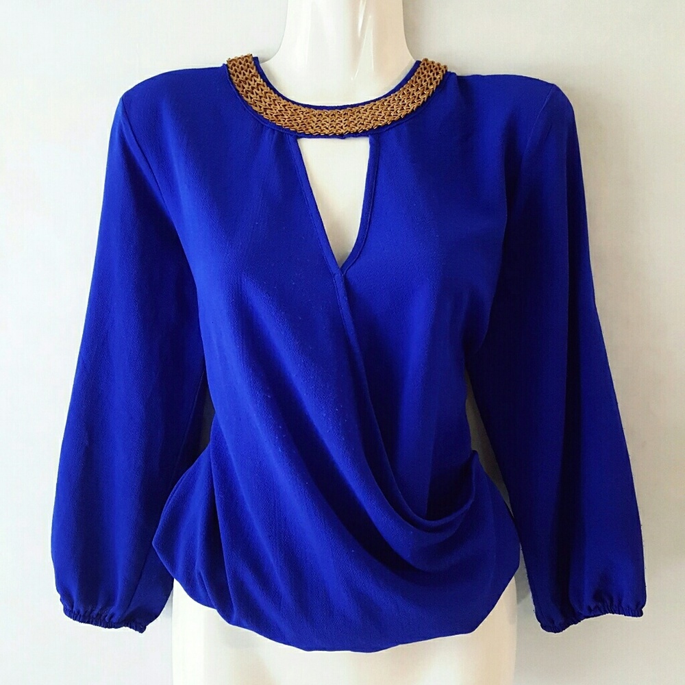 Gorgeous Cobalt Blue Blouse